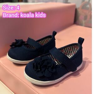 Koala Kids Navy Sneakers with Floral Accent